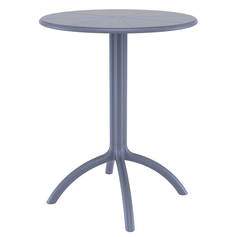 Φ60Χ75εκ.DARK GREY ΤΡΑΠΕΖΙ ΠΟΛ/ΝΙΟΥ 1