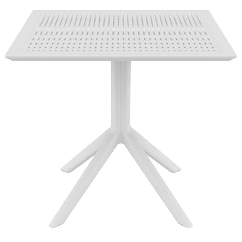 WHITE 80X80X74εκ. ΤΡΑΠΕΖΙ ΠΟΛ/ΝΙΟΥ 1