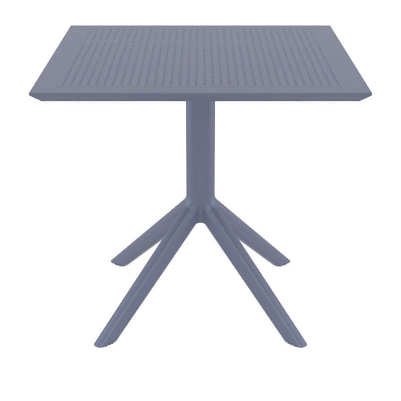 DARK GREY 80X80X74εκ. ΤΡΑΠΕΖΙ ΠΟΛ/ΝΙΟΥ 1