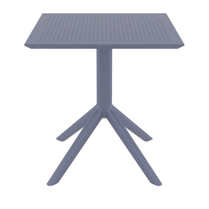 DARK GREY 70X70X74εκ. ΤΡΑΠΕΖΙ ΠΟΛ/ΝΙΟΥ 1