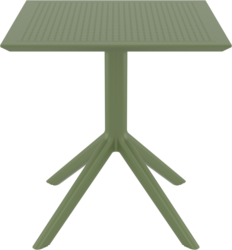 OLIVE GREEN 70X70X74εκ. ΤΡΑΠΕΖΙ ΠΟΛ/ΝΙΟΥ 1