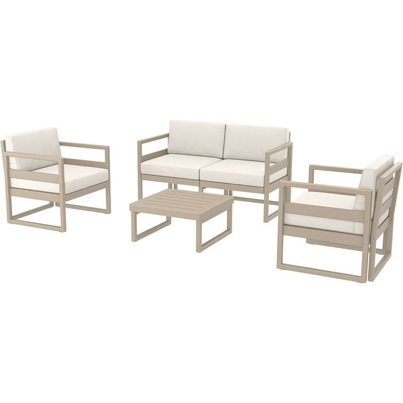 SET 2ΘΕΣ.TAUPE/ΜΑΞ. ΕΚΡΟΥ(2ΘΕΣ.+2ΠΟΛ.+ΤΡΑΠ 65εκ.) 1