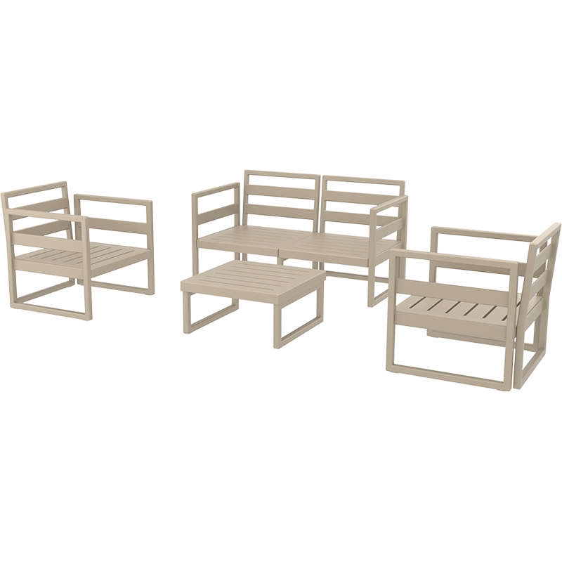 SET 2ΘΕΣ.TAUPE ΧΩΡΙΣ ΜΑΞ.(2ΘΕΣ.+2ΠΟΛ.+ΤΡΑΠ 65εκ.) 1