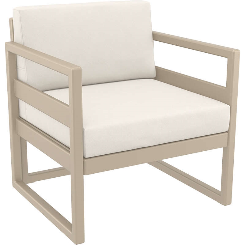 MYKONOS ΠΟΛΥΘΡΟΝΑ TAUPE ΜΕ ΜΑΞ. 73X72X75εκ. ΠΟΛ/ΝΙΟΥ 1