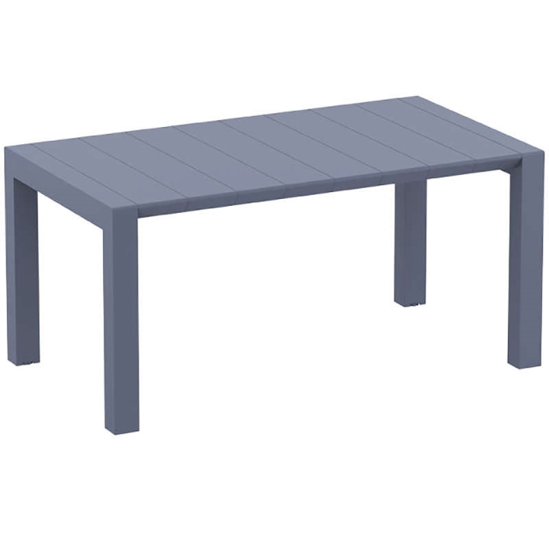 DARK GREY 100X180/220Χ75εκ. ΕΠΕΚΤ.ΤΡΑΠΕΖΙ ΠΟΛ/ΝΙΟΥ 1