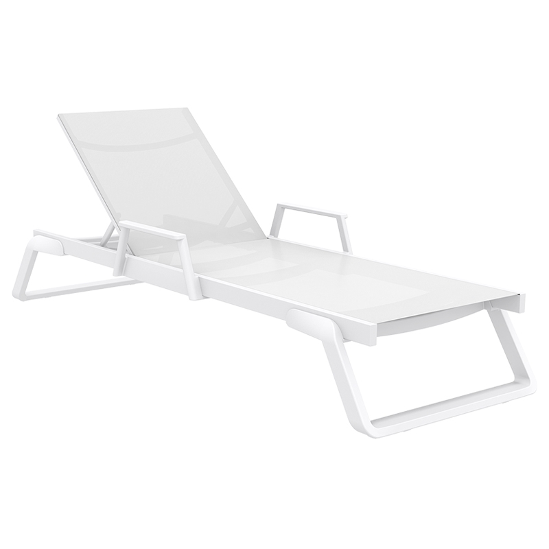 ΞΑΠΛΩΣΤΡΑ ΜΕ ΜΠΡΑΤΣΑ WHITE/WHITE ΑΛΟΥΜ-ΠΟΛ/ΝΙΟΥ 1
