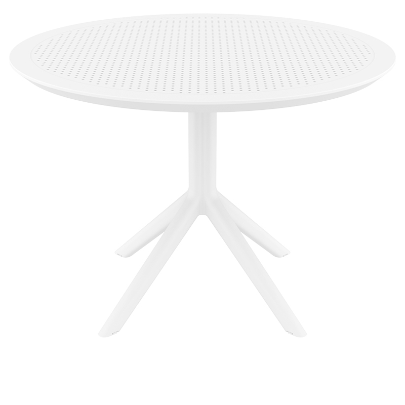 WHITE Φ105X74εκ. ΤΡΑΠΕΖΙ ΠΟΛ/ΝΙΟΥ 1