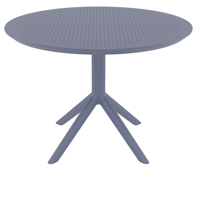 DARK GREY Φ105X74εκ. ΤΡΑΠΕΖΙ ΠΟΛ/ΝΙΟΥ 1