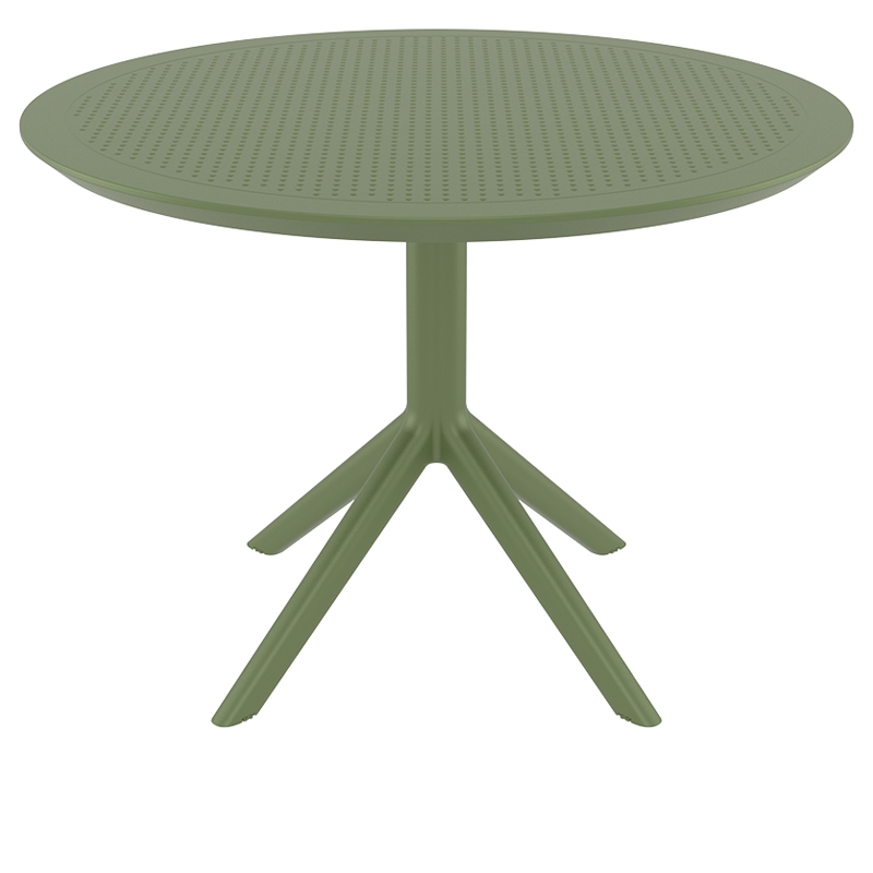 OLIVE GREEN Φ105X74εκ. ΤΡΑΠΕΖΙ ΠΟΛ/ΝΙΟΥ 1