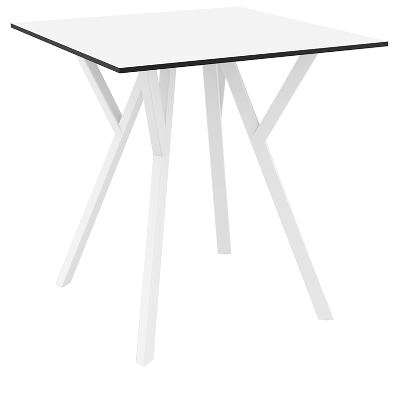 ΤΡΑΠΕΖΙ 70Χ70Χ74εκ. WHITE LAMINATE 12mm 1