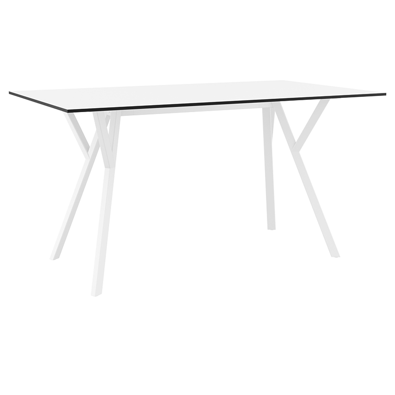 ΤΡΑΠΕΖΙ 140X80Χ74εκ. WHITE LAMINATE 12mm 1