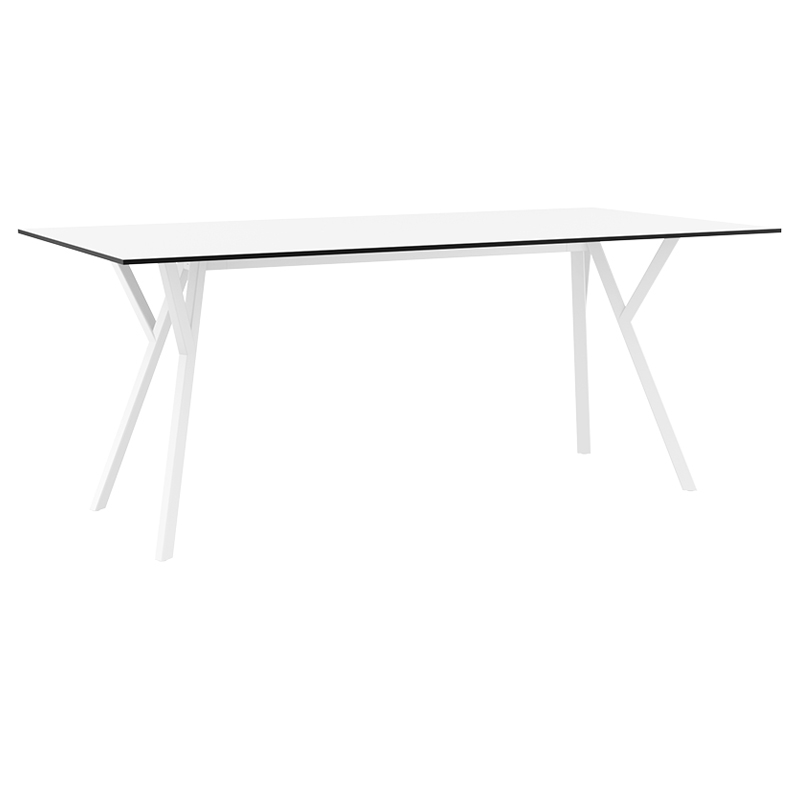 ΤΡΑΠΕΖΙ 180X90Χ74εκ. WHITE LAMINATE 12mm 1