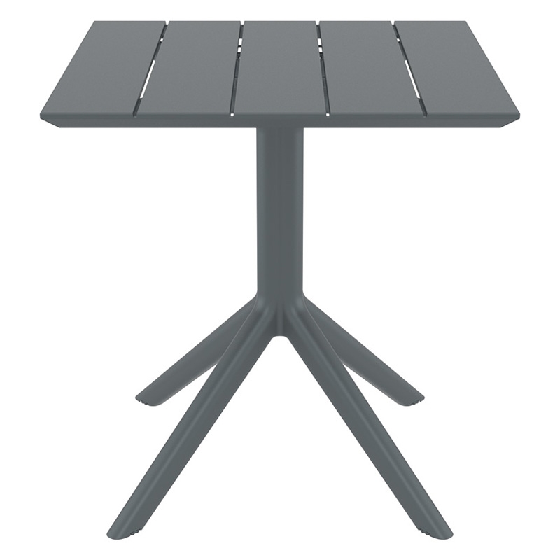 DARK GREY 70X70X74εκ. ΤΡΑΠΕΖΙ ΠΟΛ/ΝΙΟΥ 1