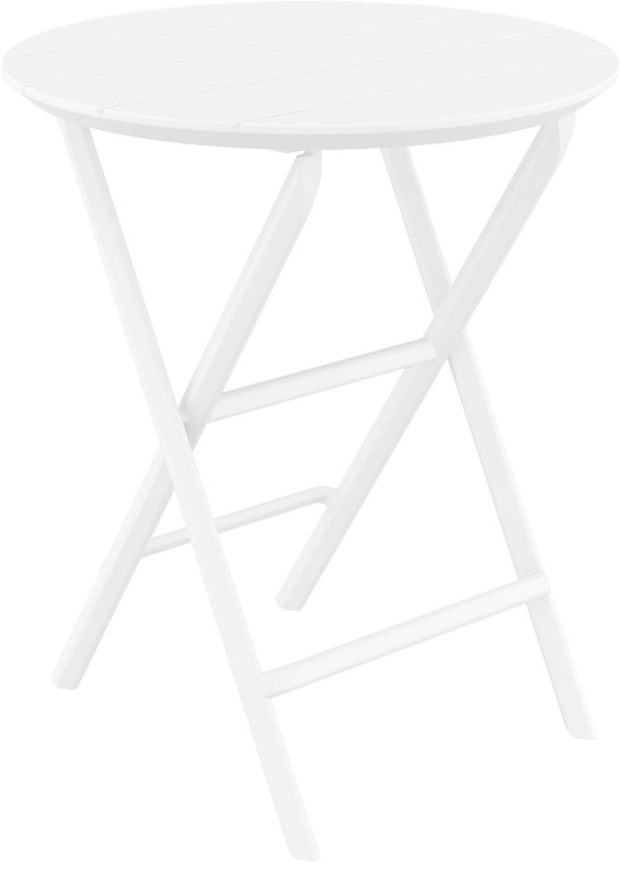 WHITE Φ60X74εκ. ΤΡΑΠΕΖΙ ΠΤΥΣ/ΝΟ ΠΟΛ/ΝΙΟΥ 1