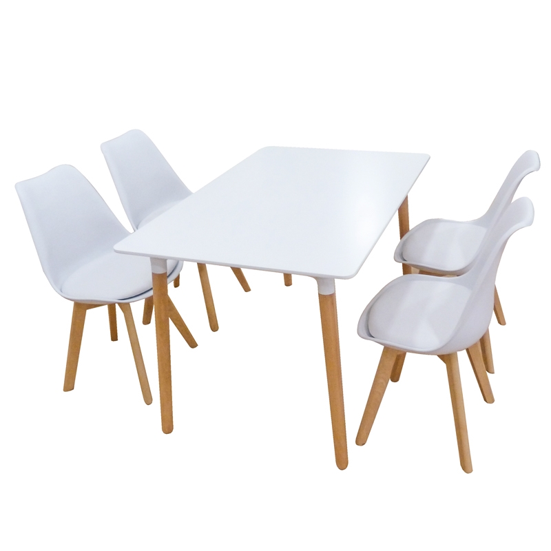 Σετ Τραπεζαρίας  White Randy 5τμχ 120Χ80X72εκ. 1