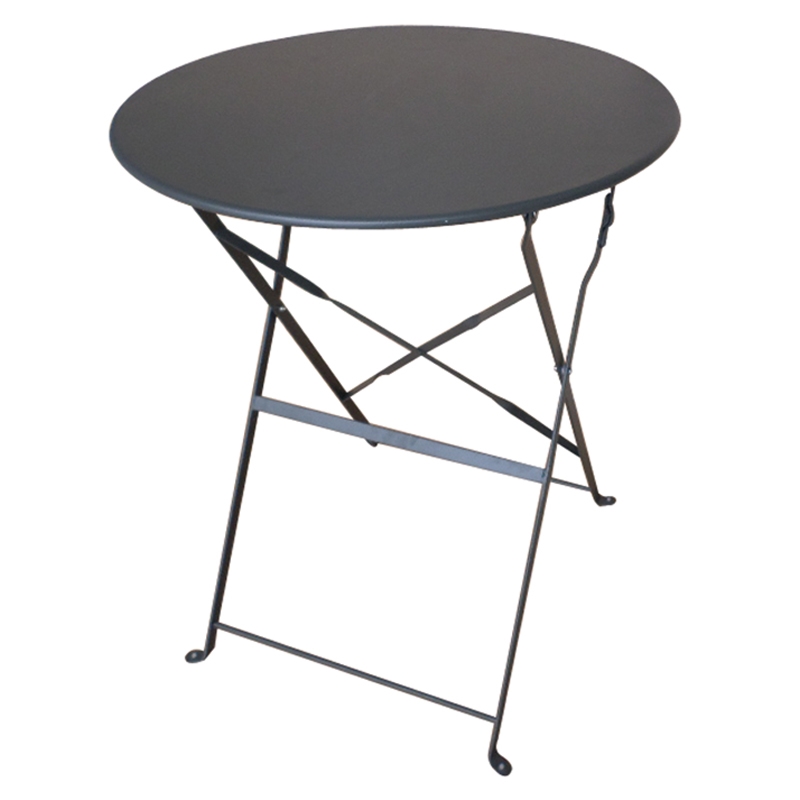 ALMA Φ60εκ. ΑΝΘΡΑΚΙ ΤΡΑΠΕΖΙ ΜΕΤΑΛΛΙΚΟ ΠΤΥΣ/ΝΟ 1