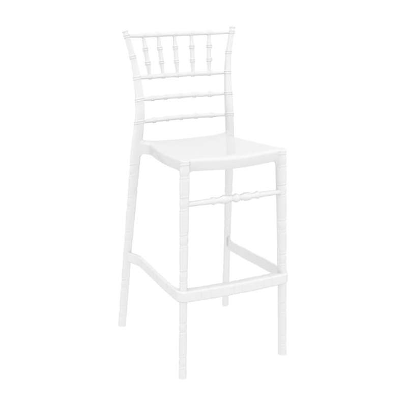 CHIAVARI 75εκ.ΣΚΑΜΠΟ(Σ4)GLOSSY WHITE 1
