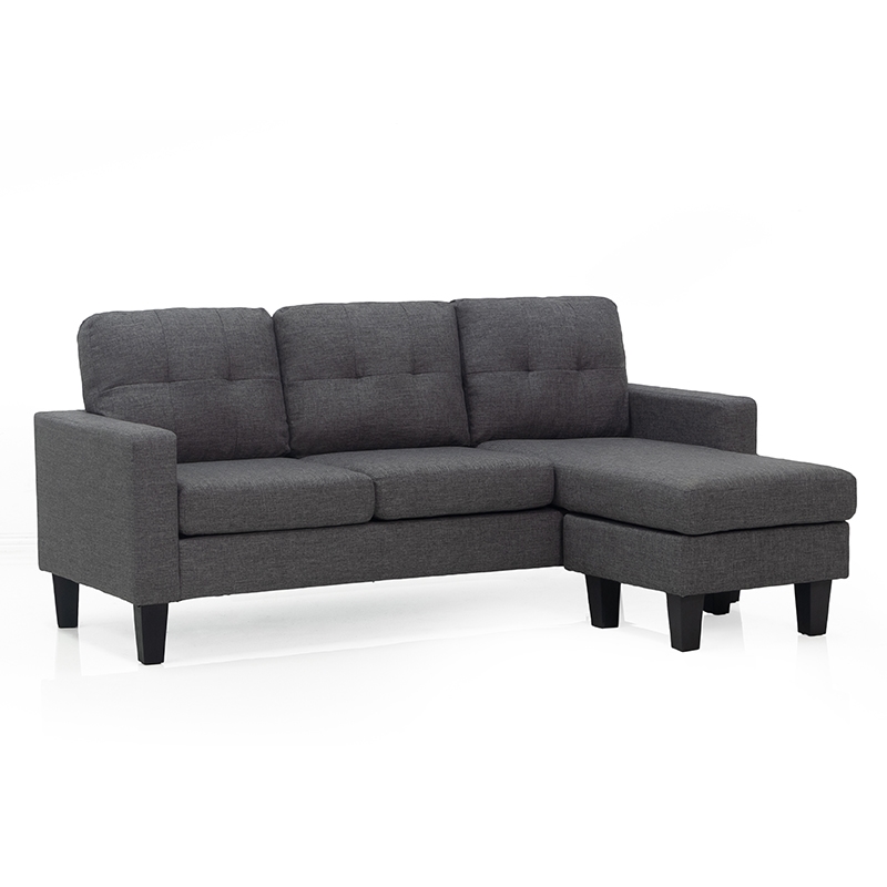 LIANA S DARK GREY ΥΦΑΣΜΑ ΓΩΝΙΑ 185Χ126X84εκ. 1