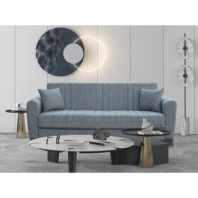 GREY ΥΦΑΣΜΑ 3ΘΕΣΙΟΣ ΚΑΝΑΠΕΣ/ΚΡΕΒΑΤΙ ΜΕ ΑΠΟΘ.ΧΩΡΟ 210X80εκ. 1