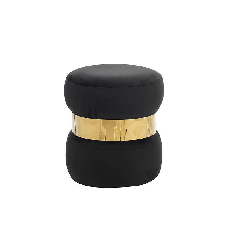 ΣΚΑΜΠΟ BLACK VELVET ΥΦΑΣΜΑ Φ.37Χ43εκ. 1