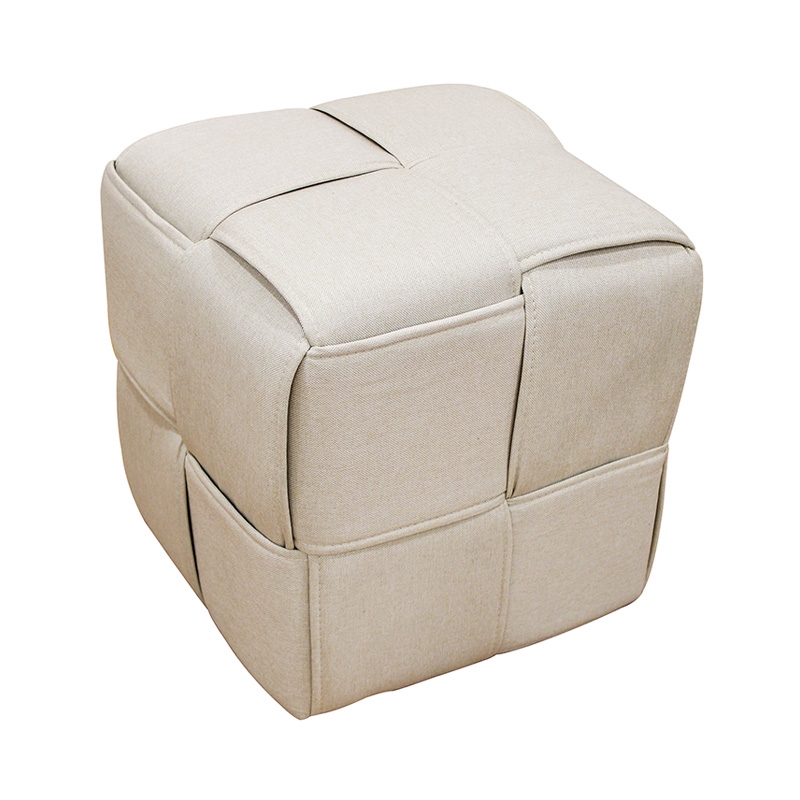 ΣΚΑΜΠΟ CREAM ΥΦΑΣΜΑ 40X40X40εκ. 1