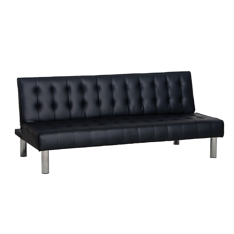 BLACK PU ΚΑΝΑΠΕΣ-ΚΡΕΒΑΤΙ 180X79εκ. 1