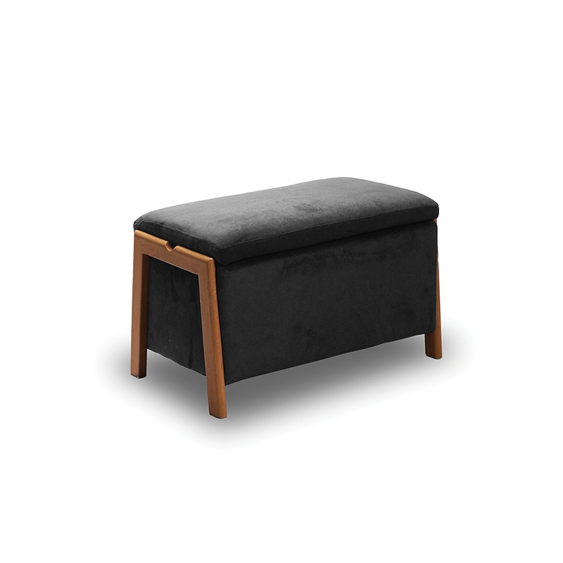 DALI ΣΚΑΜΠΟ VELVET GREY ΜΕ ΑΠΟΘ. ΧΩΡΟ 75X42X44εκ. 1