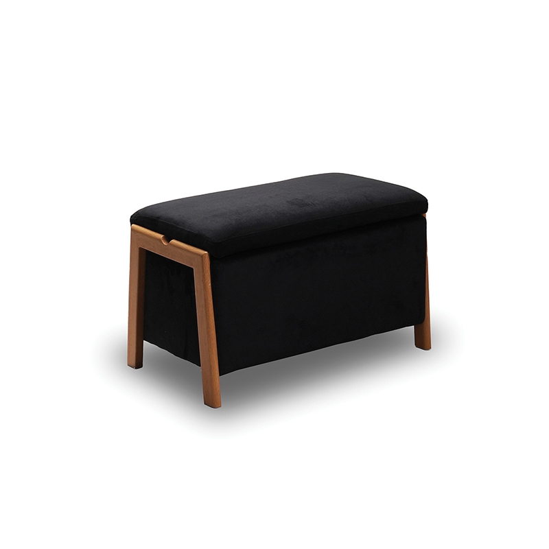 DALI ΣΚΑΜΠΟ VELVET BLACK ΜΕ ΑΠΟΘ. ΧΩΡΟ 75X42X44εκ. 1