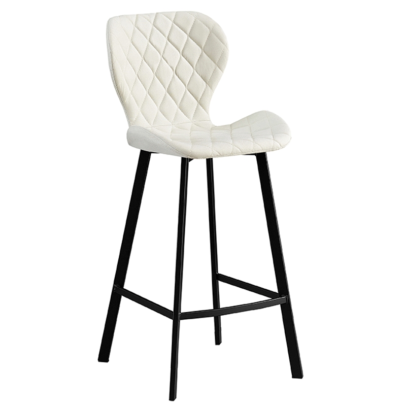 Σκαμπό 73εκ. Μπάρ 2τμχ Martin Off White Ύφασμα 45x49x73-106εκ. 1