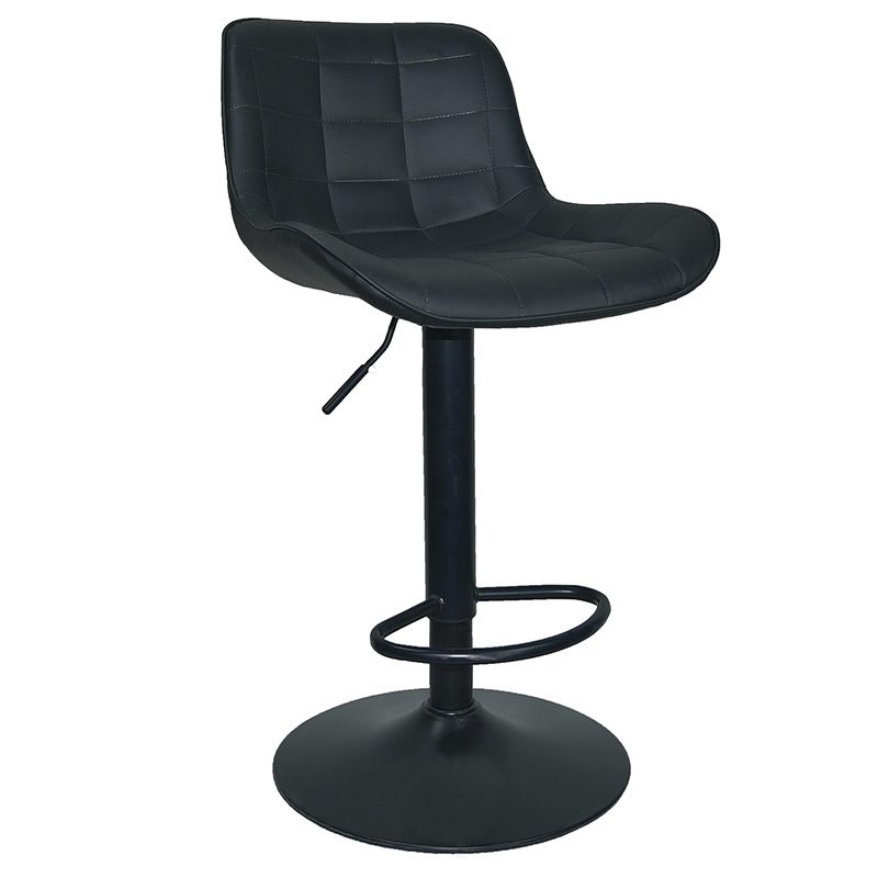 Σκαμπό Μπάρ 2τμχ Bar93 Black Pu 48x50x106εκ. 1