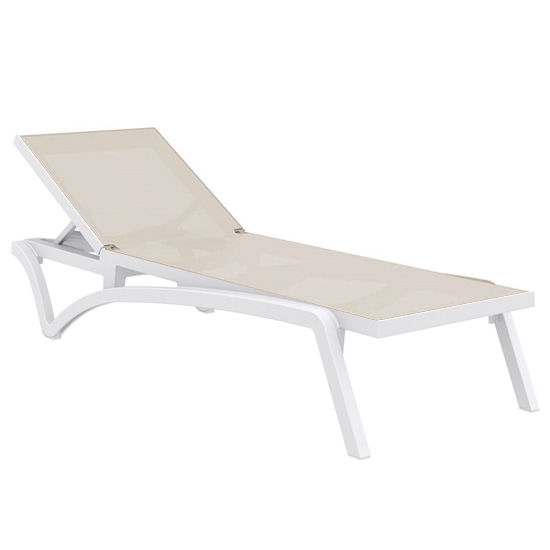 ΞΑΠΛΩΣΤΡΑ WHITE/TAUPE ΠΟΛ/ΝΙΟΥ 1
