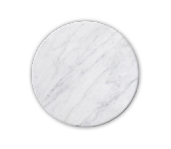 Επιφάνεια Μάρμαρο Στρογγυλή Άσπρο 1