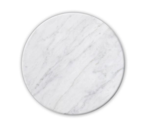 Επιφάνεια Μάρμαρο Στρογγυλή Άσπρο 1