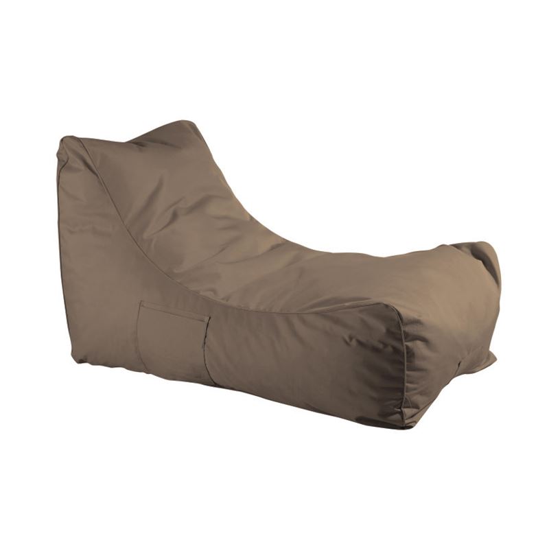 Πουφ ανάκλιντρο 100% Αδιάβροχο Ύφασμα Καφέ 1