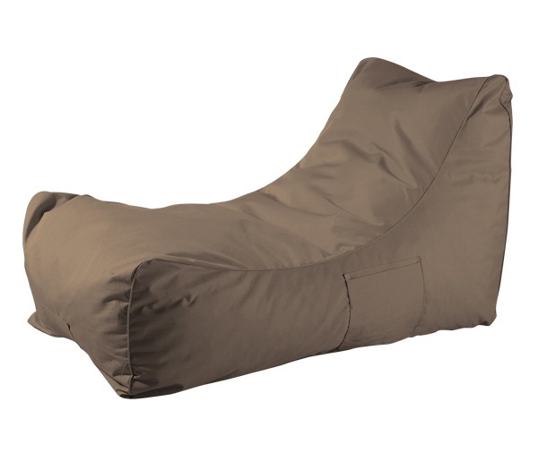 Πουφ ανάκλιντρο 100% Αδιάβροχο Ύφασμα Καφέ 2