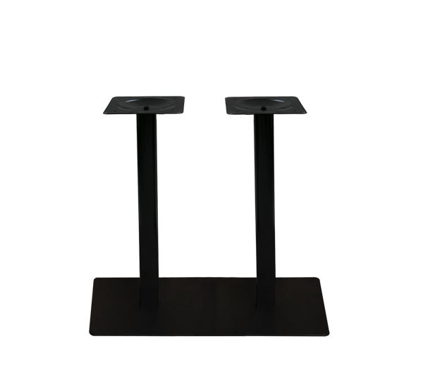 Βάση Τραπεζιού 70x40cm Μακρόστενη H.72cm Μέταλλο Βαφή Μαύρο / 21,00kg 1