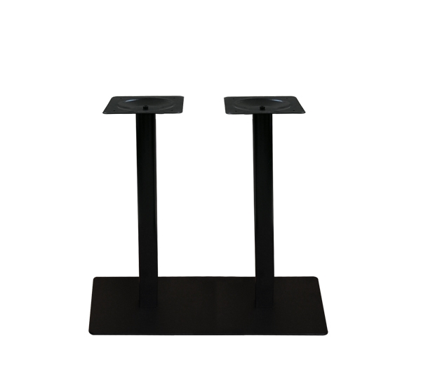 Βάση Τραπεζιού 70x40cm Μακρόστενη H.72cm Μέταλλο Βαφή Μαύρο / 21,00kg 2