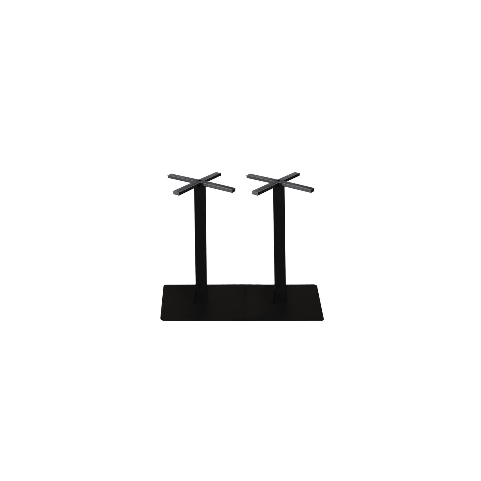 Βάση Τραπεζιού 90x45cm Μακρόστενη με ρεγουλατόρο H.73 cm Μέταλλο Βαφή Μαύρο/ 30,50kg 2