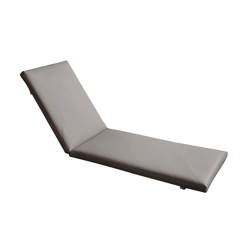Μαξιλάρι Ξαπλώστρας PVC Γκρι με Φερμουάρ & Velcro (Foam+Polyester) 1