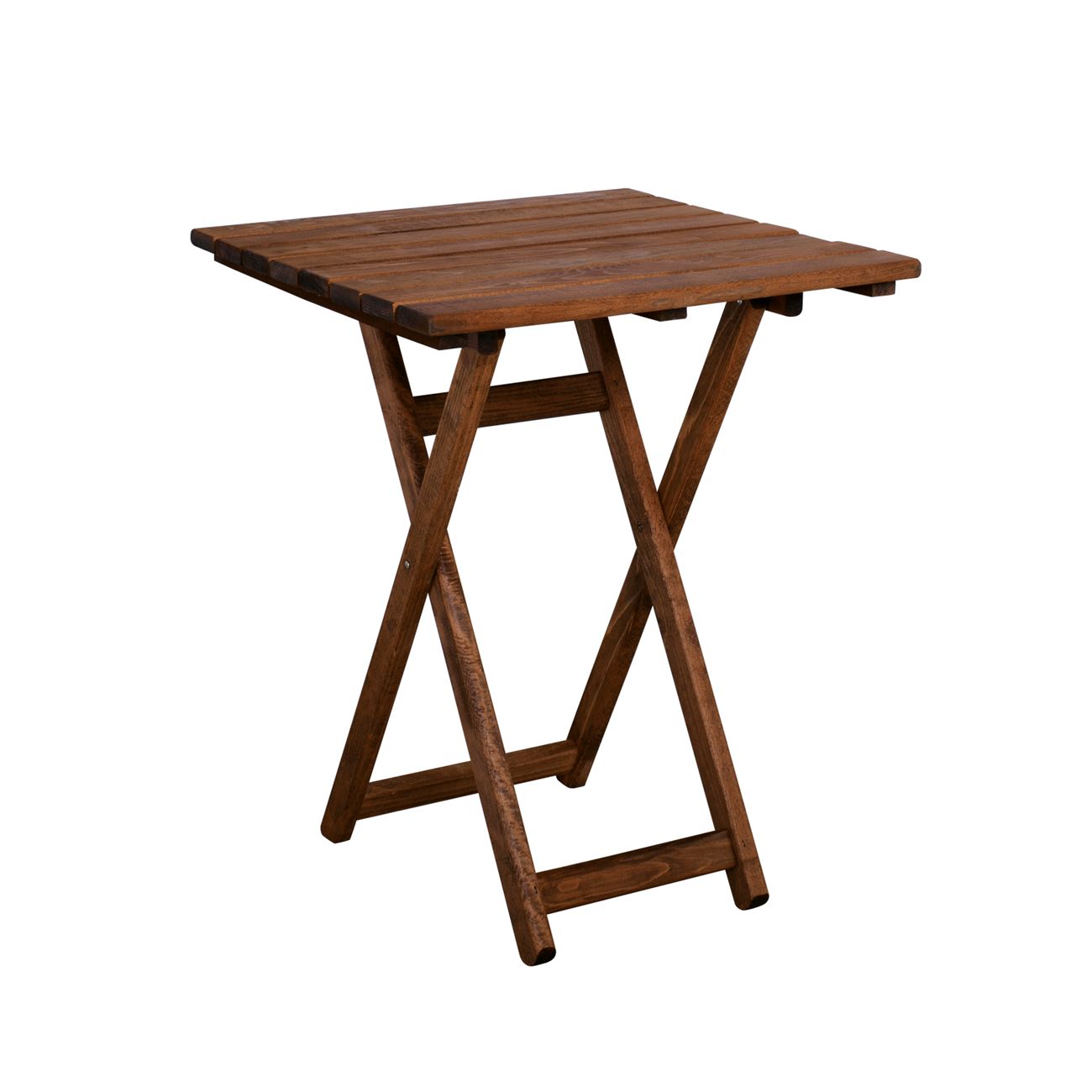 Τραπέζι Βεράντας - Κήπου, Πτυσσόμενο, Οξυά, Βαφή Εμποτισμού Απόχρωση Καρυδί 2