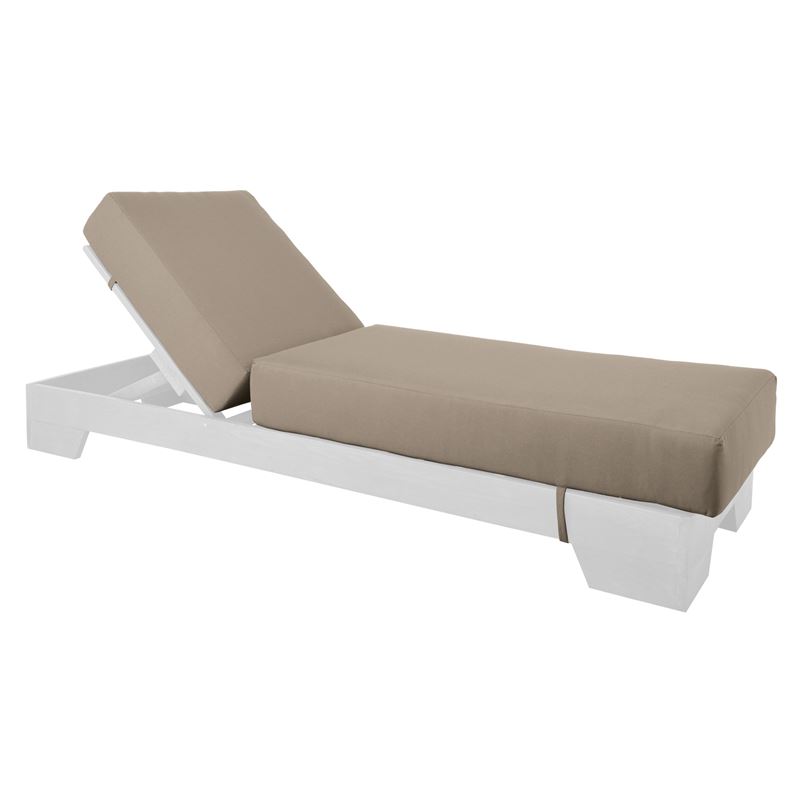 Μαξιλάρι Ξαπλώστρας (B) Ύφ.Cappuccino Water Repellent με Φερμουάρ - Velcro 1