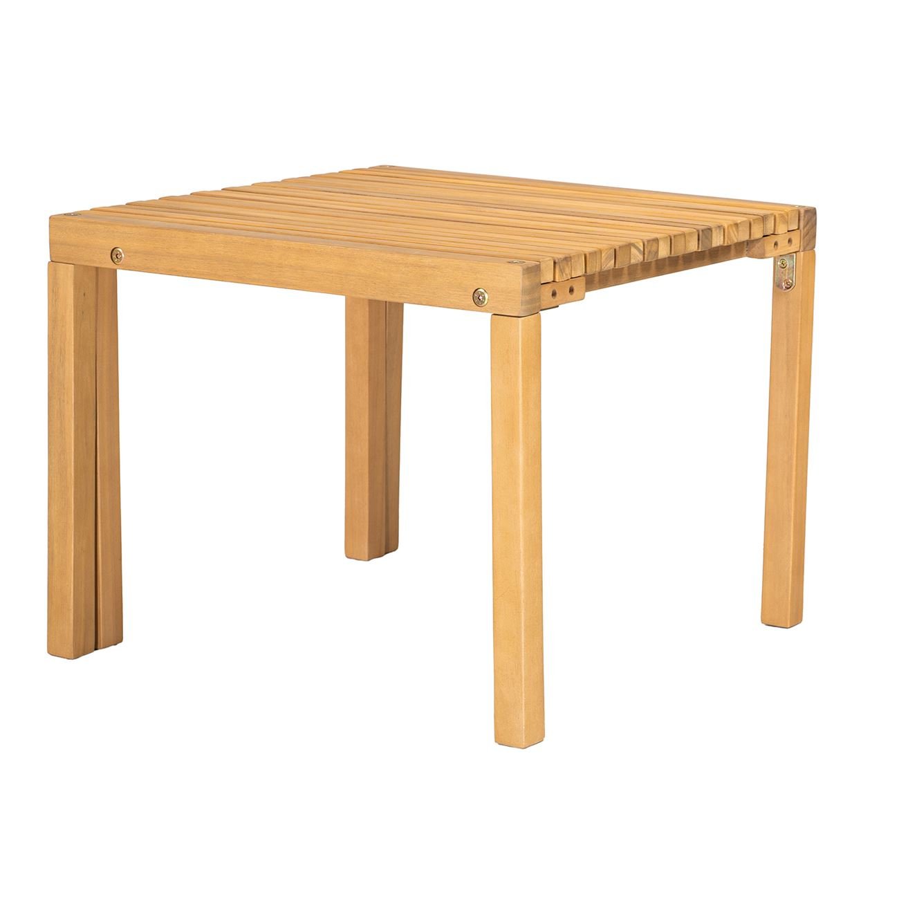 Τραπεζάκι Βοηθητικό Βεράντας-Κήπου, Επεκτεινόμενο Ακακία Φυσικό 3