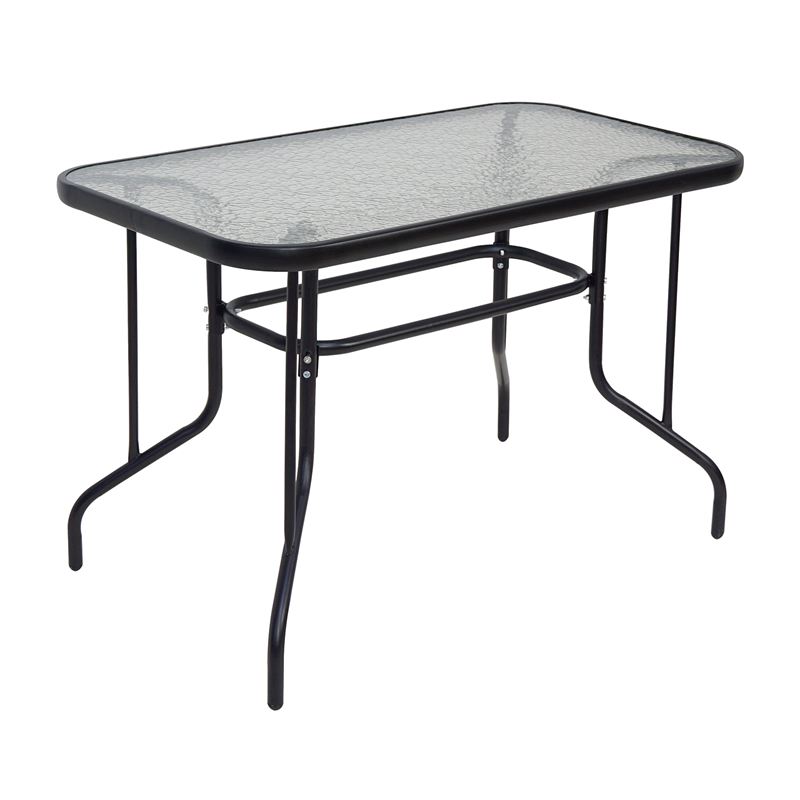 Τραπέζι Κήπου Βεράντας, Μέταλλο Βαφή Μαύρο 1