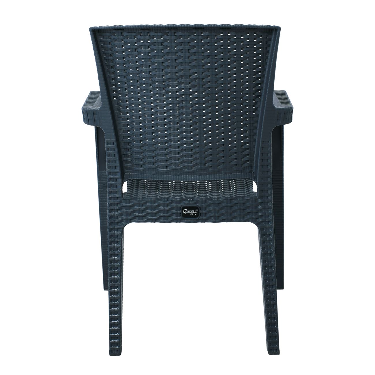 Πολυθρόνα Κήπου Στοιβαζόμενη, PP (Rattan Look) Απόχρωση Ανθρακί 4