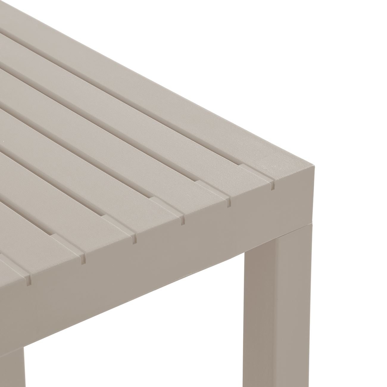 Τραπέζι Κήπου-Βεράντας Μέταλλο Βαφή Γκρι, PP-UV Γκρι 4