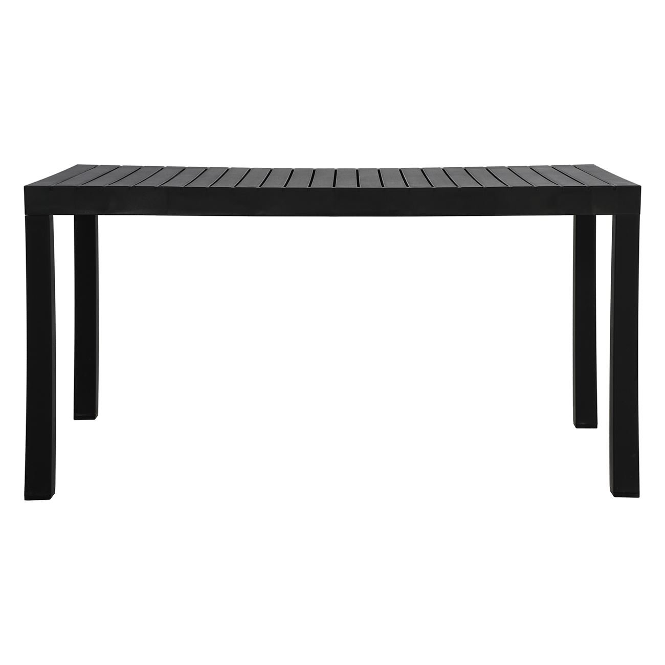 Τραπέζι Κήπου-Βεράντας Μέταλλο Βαφή Μαύρο, PP-UV Μαύρο 3