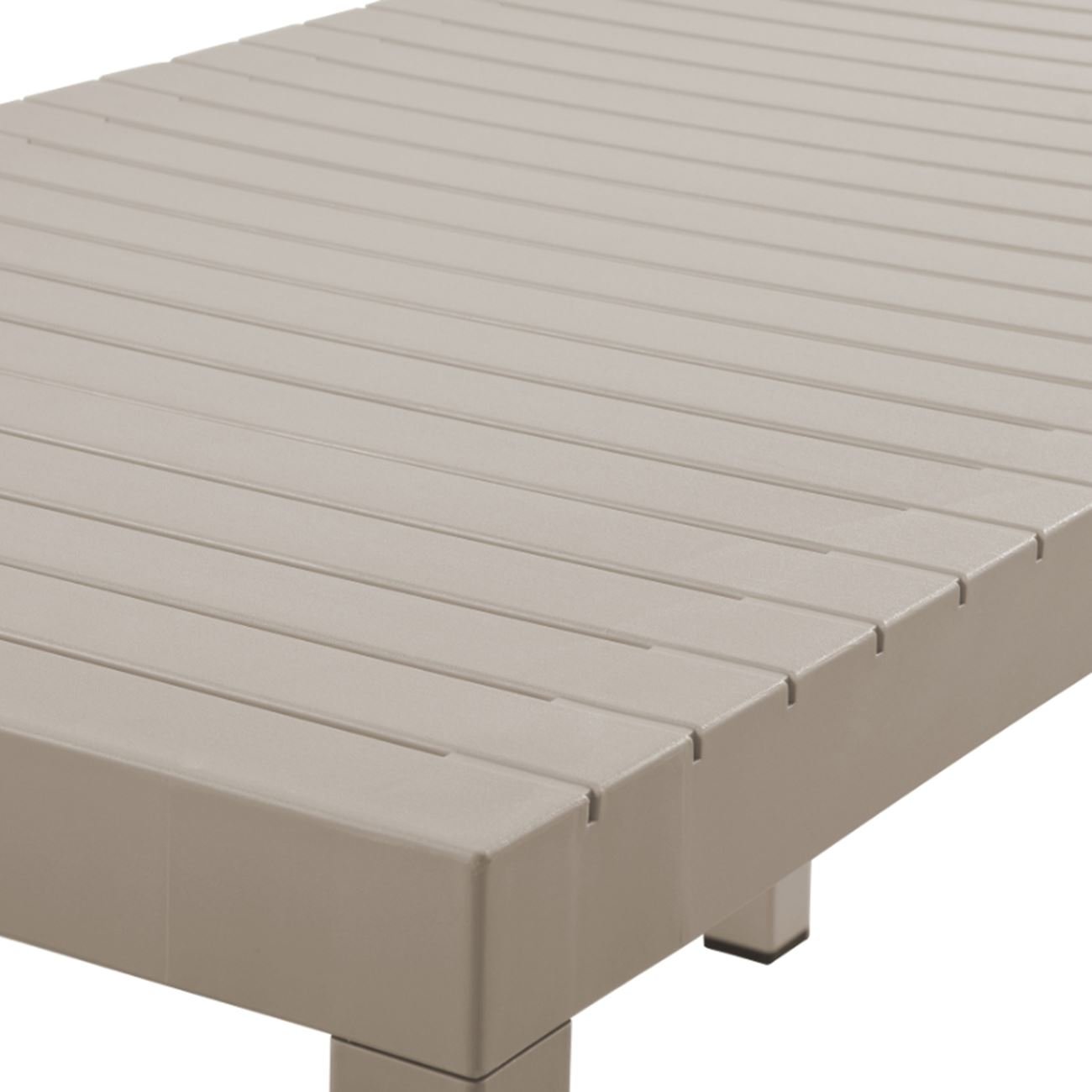 Τραπέζι Κήπου-Βεράντας Μέταλλο Βαφή Γκρι, PP-UV Γκρι 4