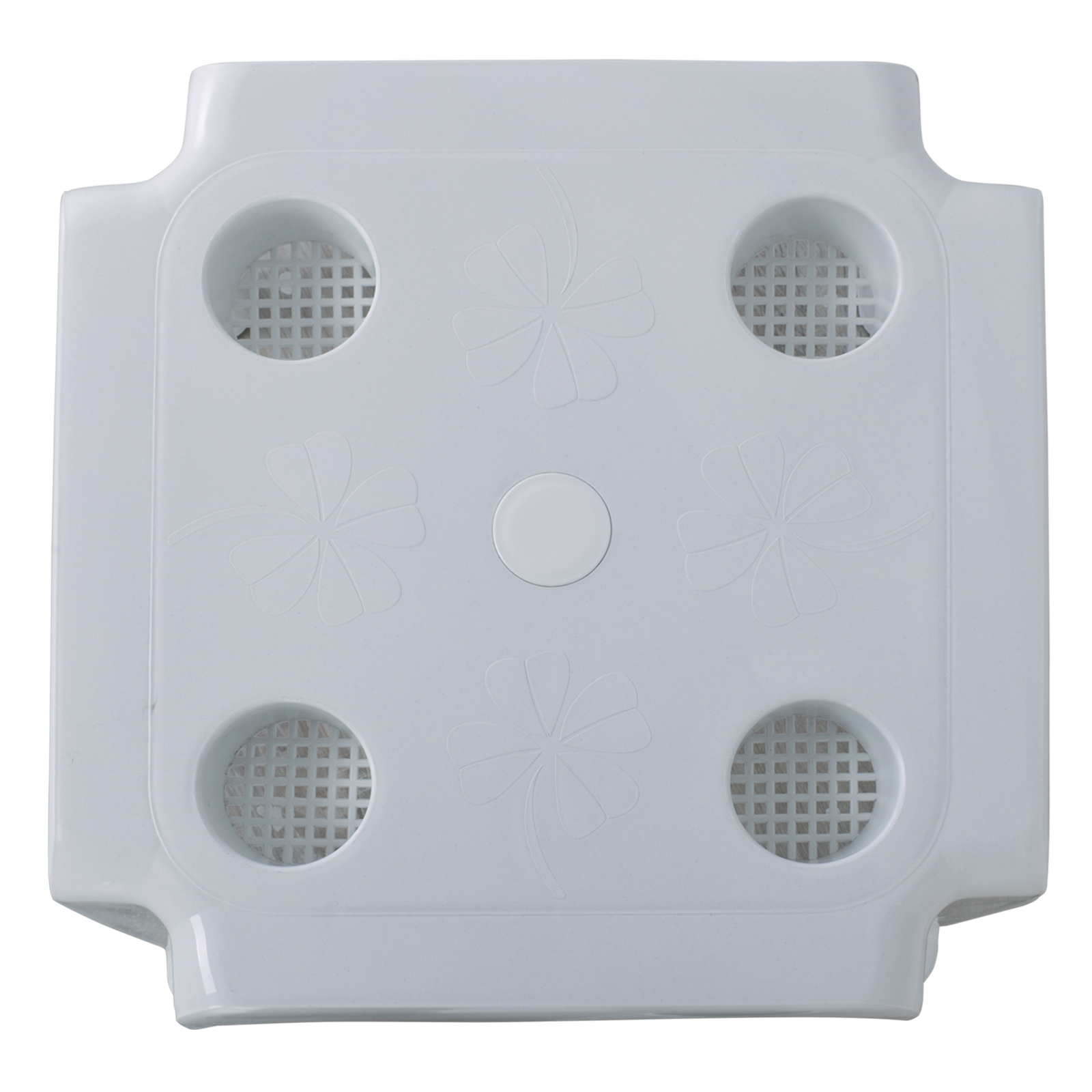 Τραπεζάκι Ξαπλώστρας Στοιβαζόμενο Πλαστικό Άσπρο 3