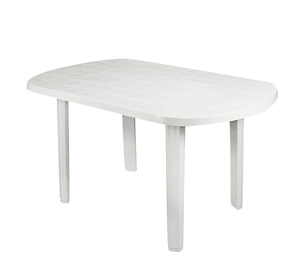 Τραπέζι Oval Πλαστικό Άσπρο 2