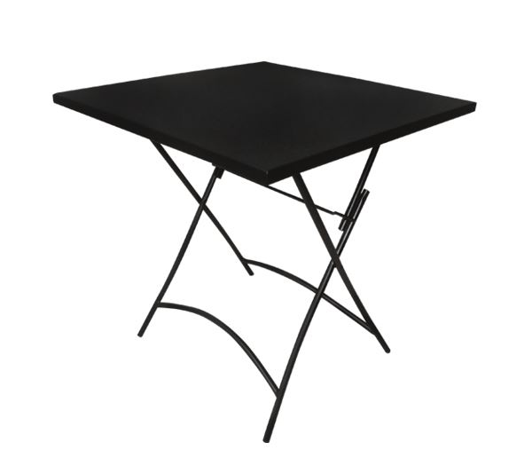 Τραπέζι πτυσσόμενο Μεταλλικό Μαύρο 1
